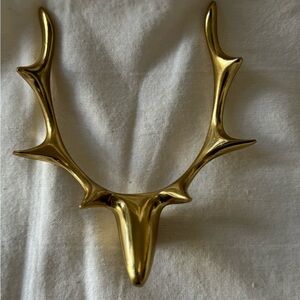 Brass Antler Wall Decor